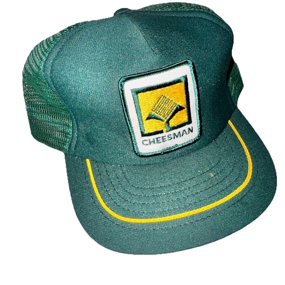 Vintage Seed And Farming Cheesman Mesh Snap Back Agricultural Trucker Hat
